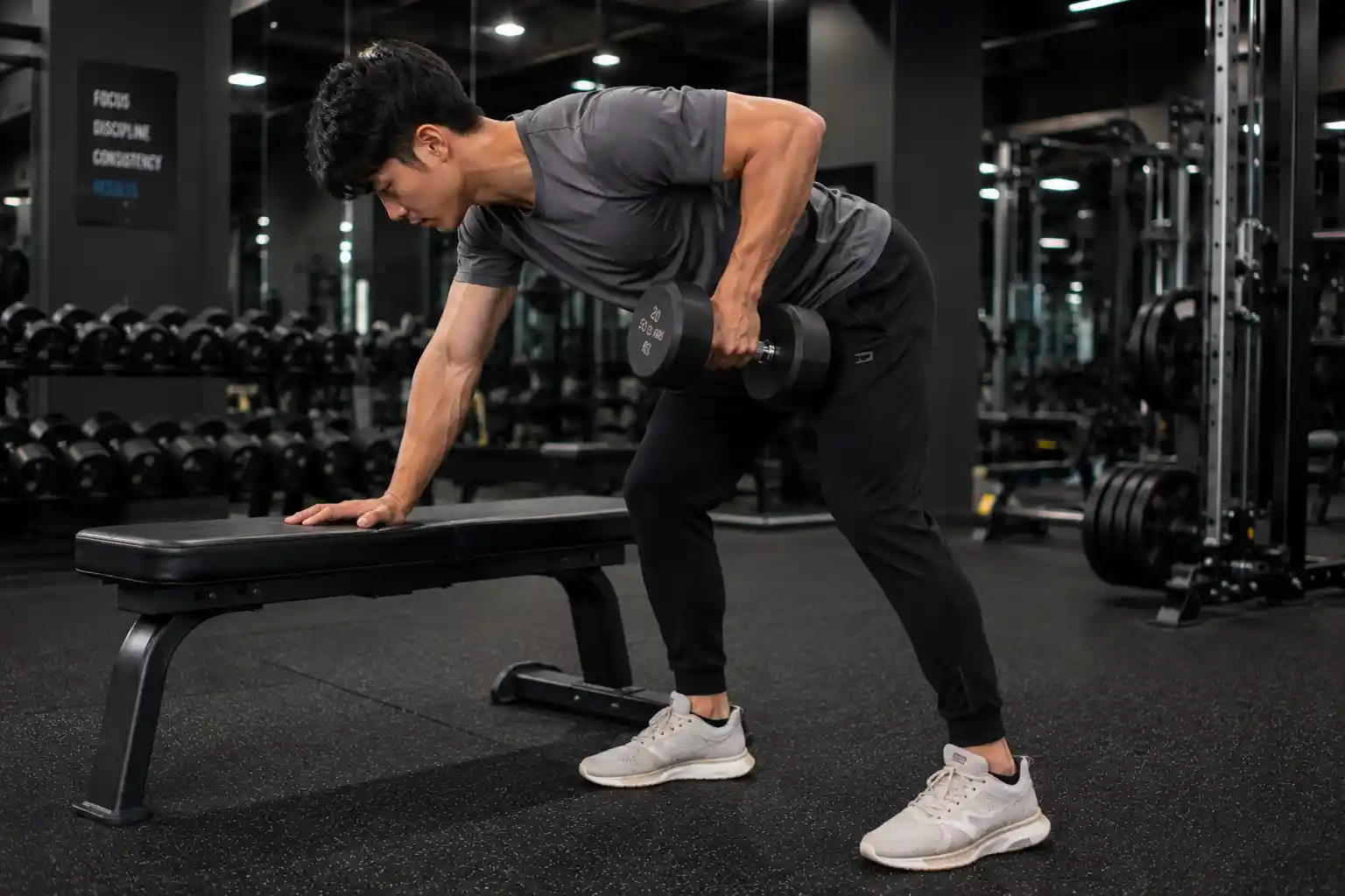 Manfaat bent over row dumbbell