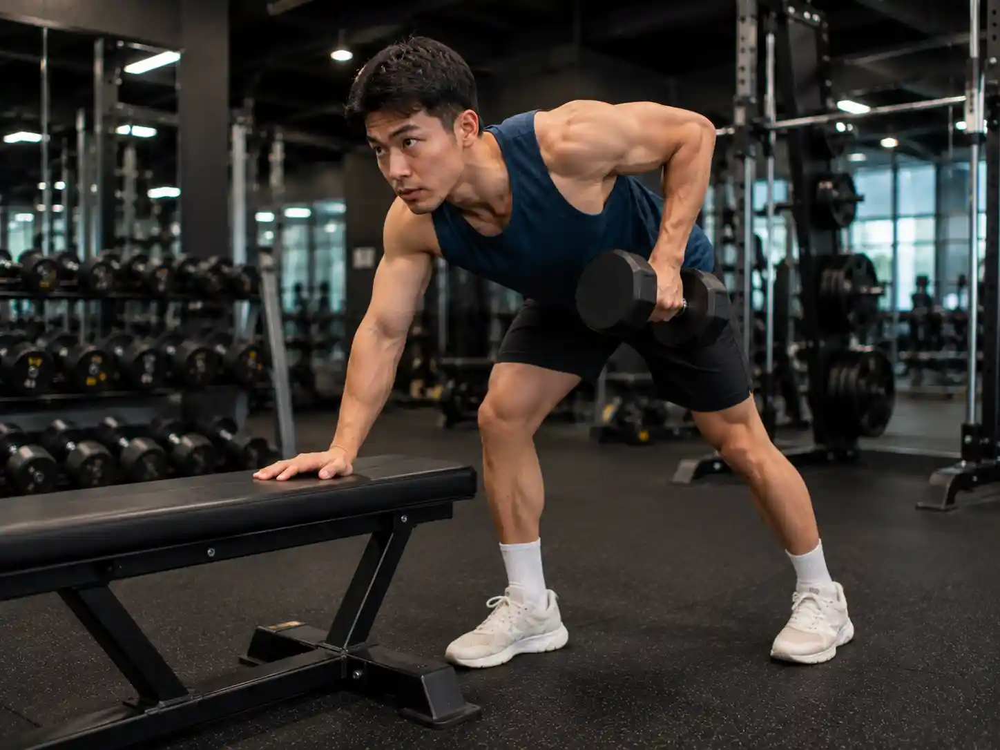 Teknik bent over row dumbbell